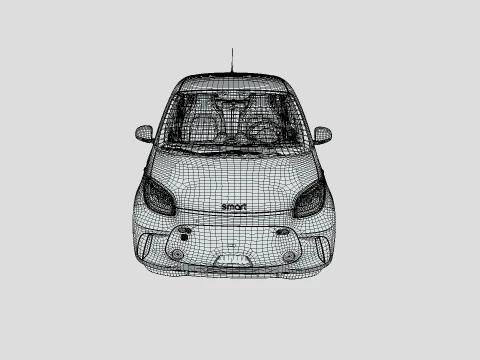 Smart EQ Forfour 2020 3D Model