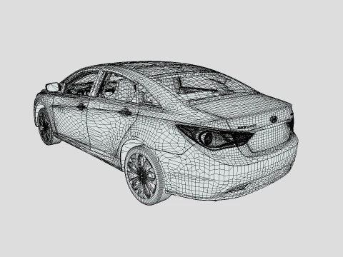 Hyundai Sonata 2011 3D Model