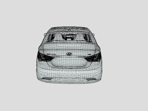 Hyundai Sonata 2011 3D Model