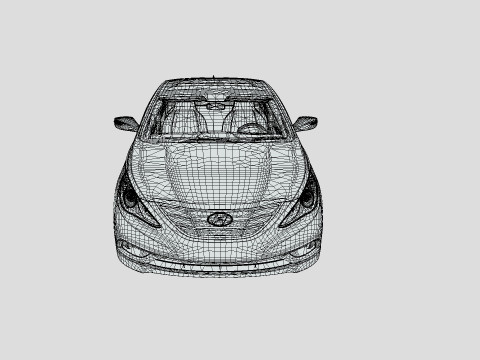 Hyundai Sonata 2011 3D Модель