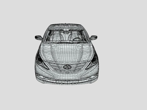 Hyundai Sonata 2011 3D Model