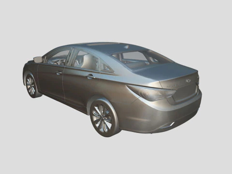 Hyundai Sonata 2011 3D Model