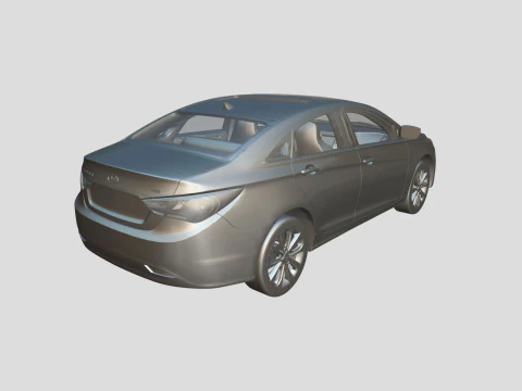 Hyundai Sonata 2011 3D Model