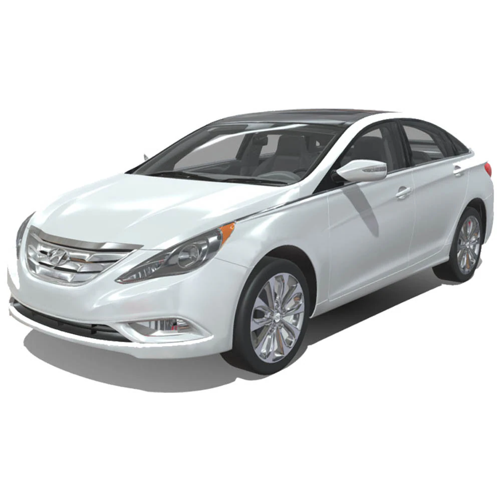 Hyundai Sonata 2011 3D Model .c4d .max .obj .3ds .fbx .stl .blend 