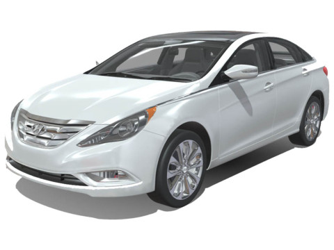 Hyundai Sonata 2011 3D Model