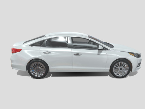 Hyundai Sonata 2015 3D Модель