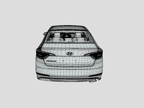 Hyundai Sonata 2015 3D Модель