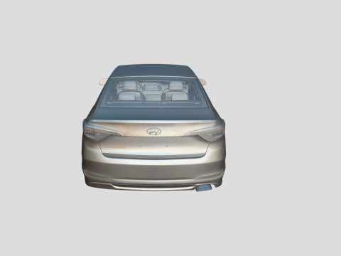Hyundai Sonata 2015 3D Модель