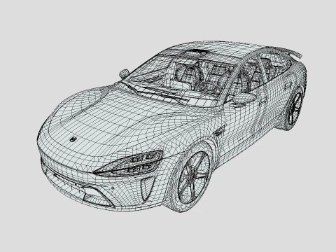 Xiaomi SU7 2024 3D Model