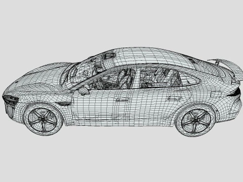 Xiaomi SU7 2024 3D Model