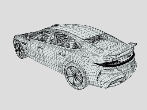Xiaomi SU7 2024 3D 模型
