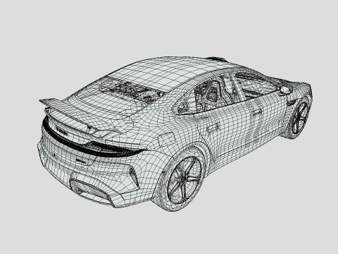 Xiaomi SU7 2024 3D 模型