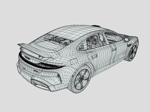 Xiaomi SU7 2024 3D Model