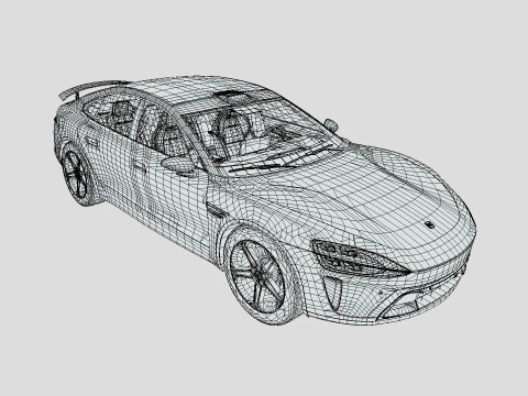 Xiaomi SU7 2024 3D Model