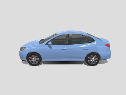 Hyundai Elantra 2007 3D 모델