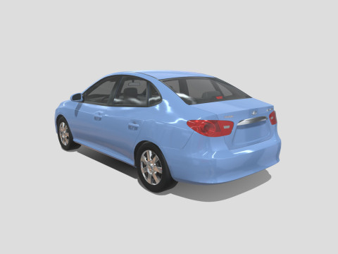Hyundai Elantra 2007 3D 모델