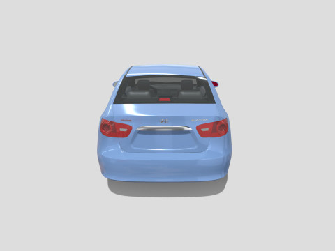Hyundai Elantra 2007 3D 모델