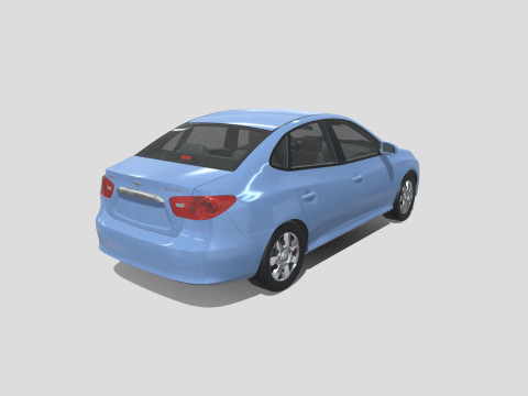 Hyundai Elantra 2007 3D 모델