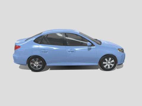Hyundai Elantra 2007 3D 모델