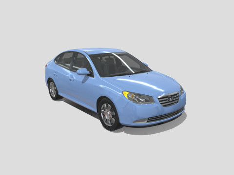 Hyundai Elantra 2007 3D 모델