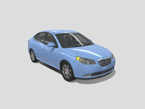 Hyundai Elantra 2007 3D Model