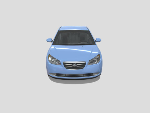 Hyundai Elantra 2007 3D 모델