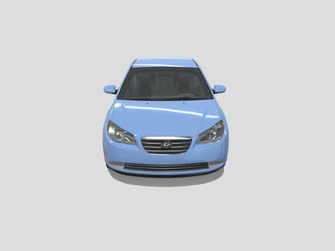 Hyundai Elantra 2007 3D Model