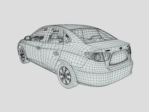 Hyundai Elantra 2007 3D Model