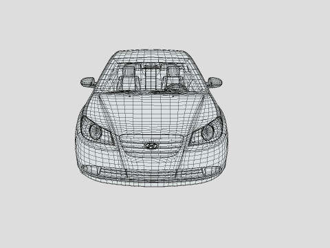 Hyundai Elantra 2007 3D 모델