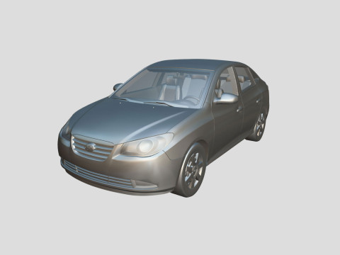 Hyundai Elantra 2007 3D 모델