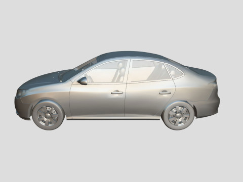 Hyundai Elantra 2007 3D 모델