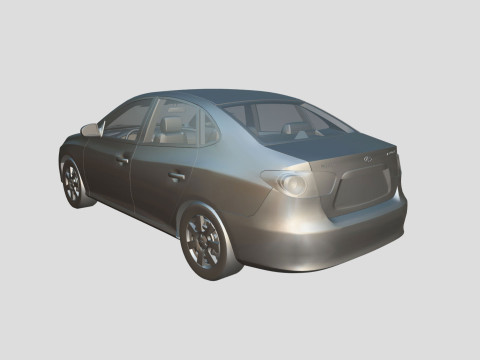 Hyundai Elantra 2007 3D 모델