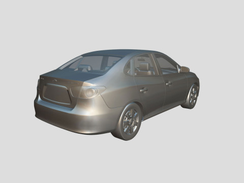 Hyundai Elantra 2007 3D 모델