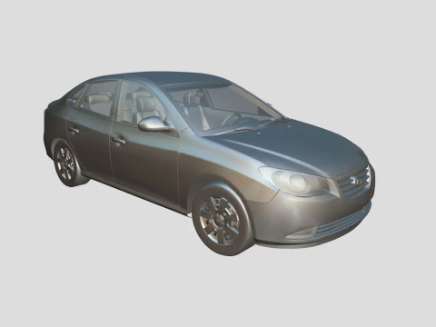 Hyundai Elantra 2007 3D Model