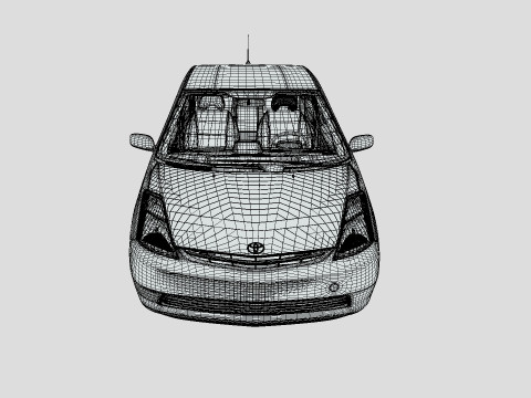 Toyota Prius 2009 Hybrid 3D Model