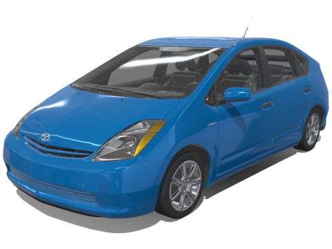 丰田普锐斯 2009 混合动力车 3D 模型