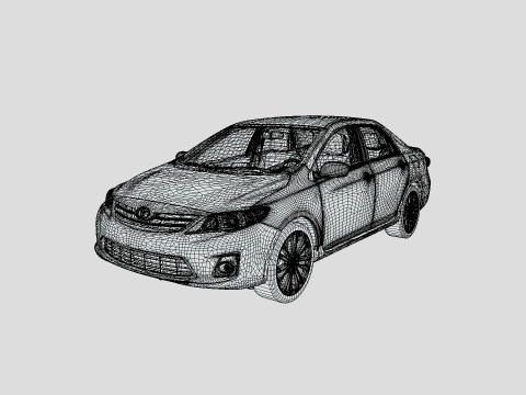 Toyota Corolla LE 2012 Modelo 3D