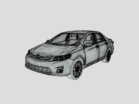 Toyota Corolla LE 2012 3D Model