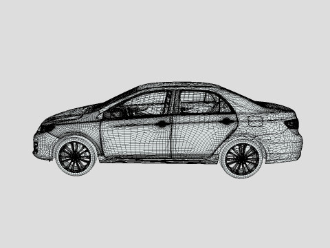 Toyota Corolla LE 2012 Modelo 3D