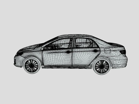 Toyota Corolla LE 2012 3D Model