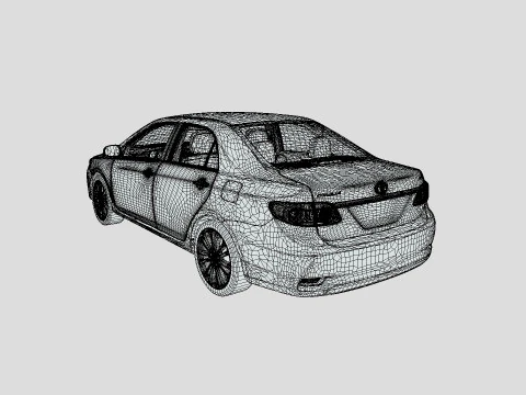Toyota Corolla LE 2012 3D Model
