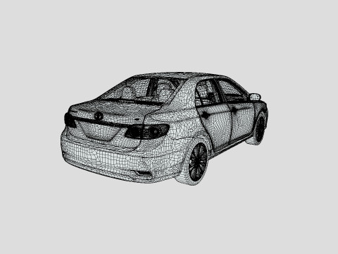 Toyota Corolla LE 2012 Modelo 3D