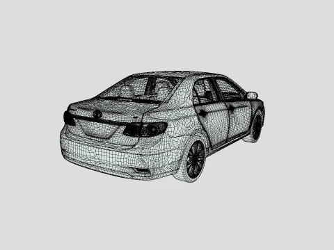 Toyota Corolla LE 2012 3D Model