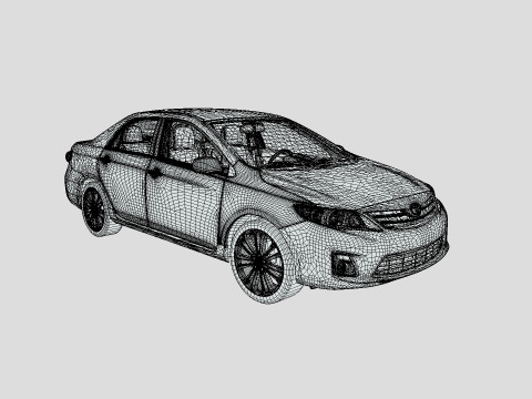 Toyota Corolla LE 2012 Modelo 3D
