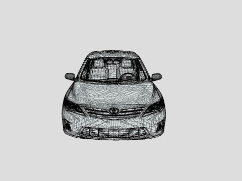Toyota Corolla LE 2012 Modelo 3D