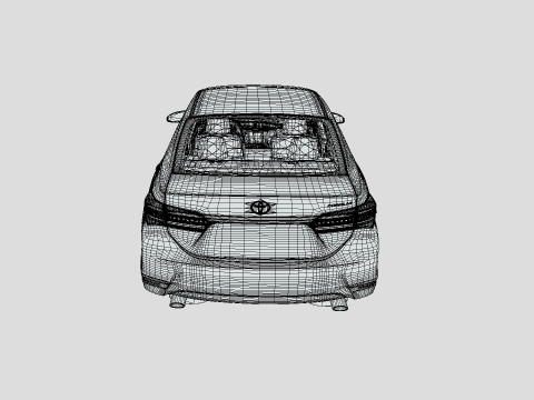 Toyota Corolla 2014 3D Model