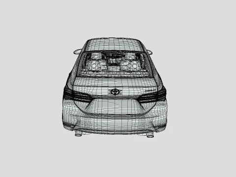 Toyota Corolla 2014 3D Model