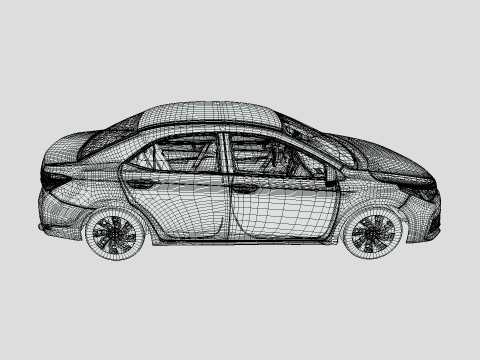 Toyota Corolla 2014 3D Model