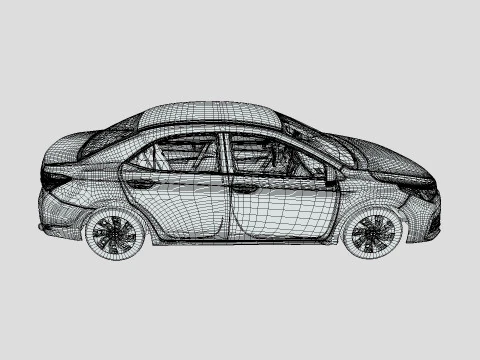 Toyota Corolla 2014 3D Model