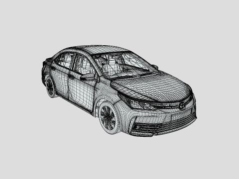 Toyota Corolla 2014 3D Model